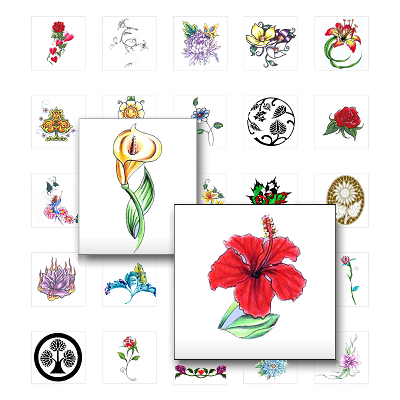 Blumen Tattoovorlagen