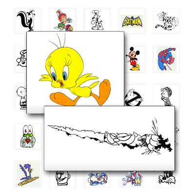 Cartoon Tattoovorlagen