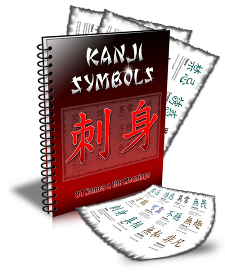 Chinesische Kanji Tattoovorlagen