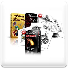 Fantasy Tattoovorlagen Paket