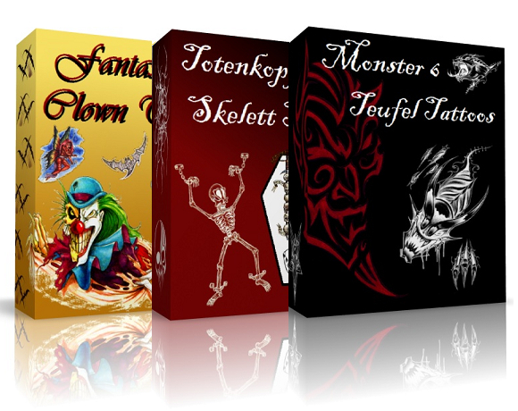 Grusel Tattoovorlagen Paket