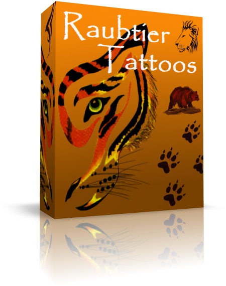 Raubtier Tattoovorlagen